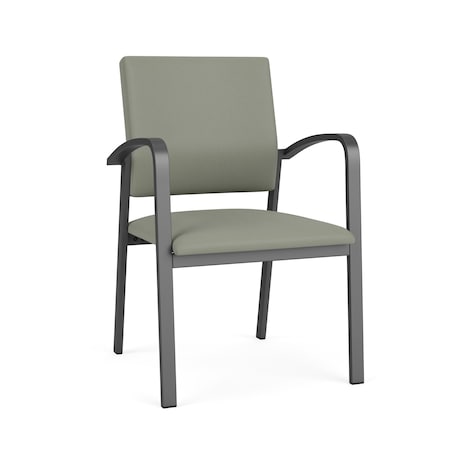 Newport Guest Chair Metal Frame, Charcoal, OH Eucalyptus Upholstery